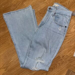 Levi’s Women’s 726 Flare High Rise Light Blue Jeans